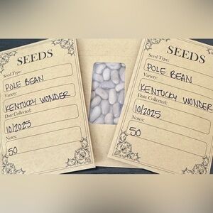 🔥Heirloom Kentucky Wonder Pole Bean Seeds - 50 count